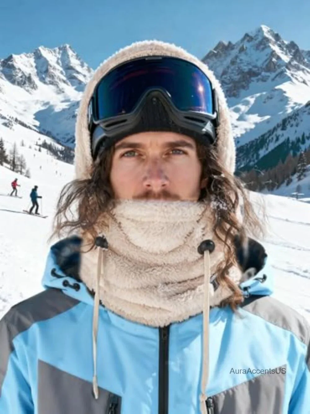 Fleece Windproof Ski Mask Balaclava Hooded Neck Warmer Winter